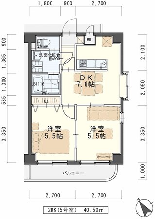 陸前高砂駅 徒歩4分 3階の物件間取画像